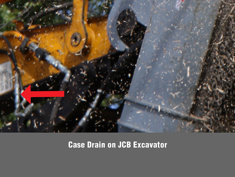 Case Drain on JCB Excavator