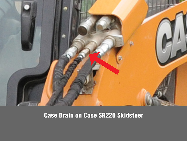 Case Drain on Case SR220 Skidsteer