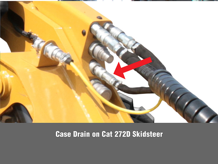 Case Drain on Cat 272D Skidsteer