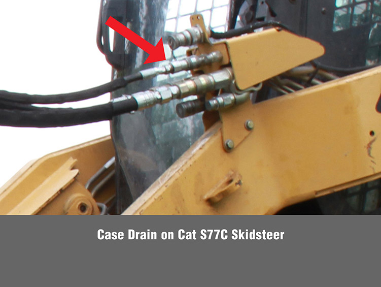 Case Drain on Cat S77C Skidsteer