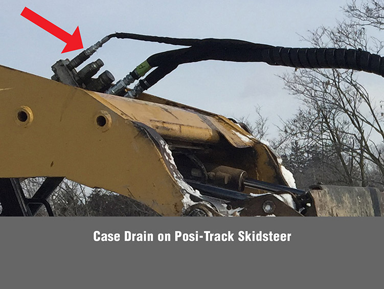 Case Drain on Posi Track Skidsteer