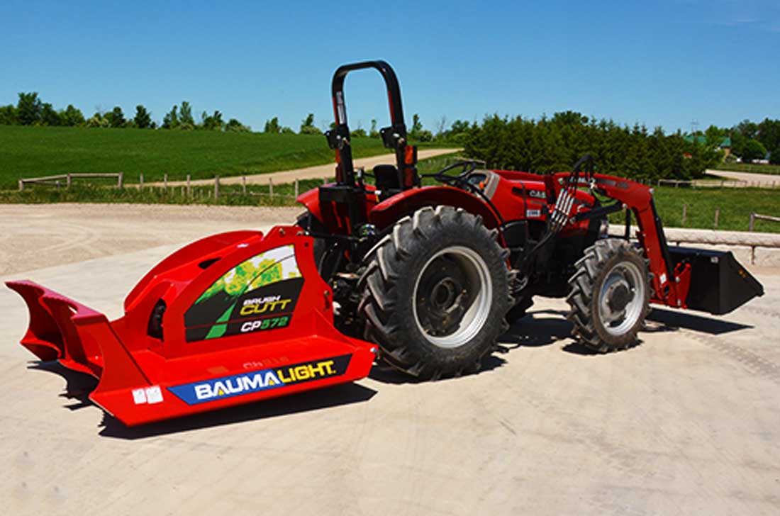 Baumalight CP572 mounted on a case tractor