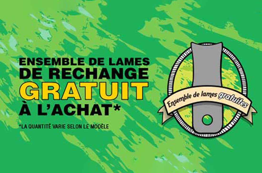 Promo lames gratuites Baumalight Français