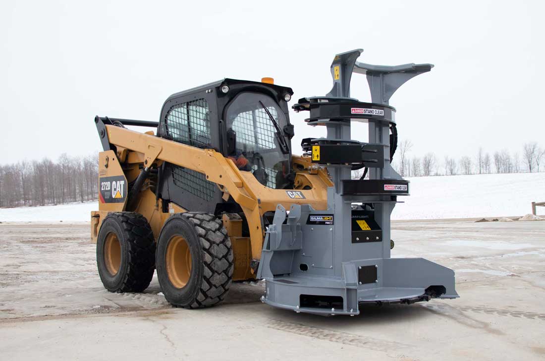 FBS752 attached to CAT 272D skidsteer