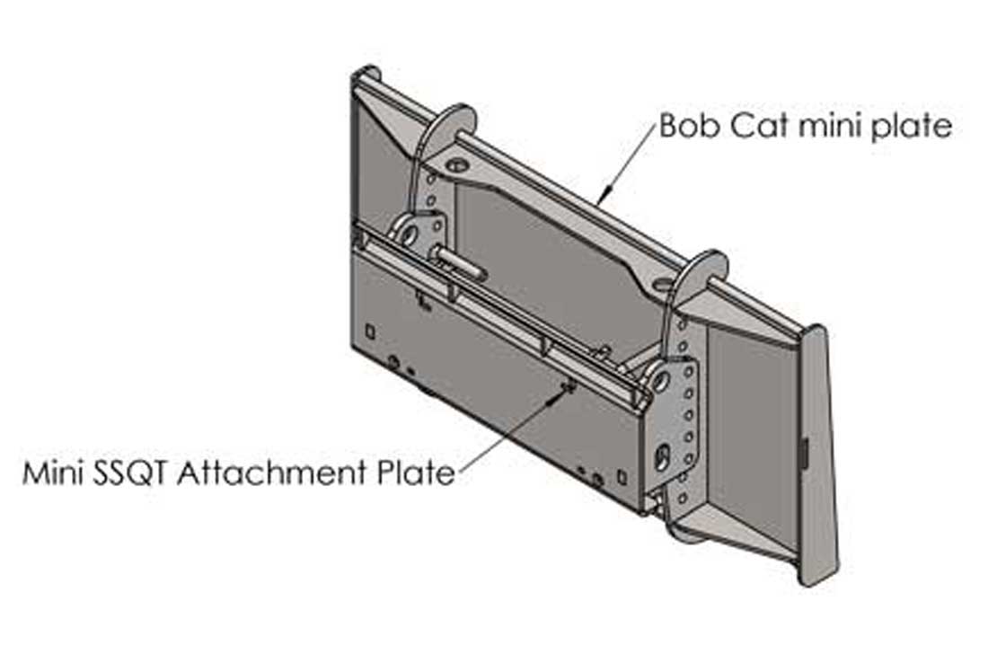 Optional D006290 bobcat cheater adapter plate