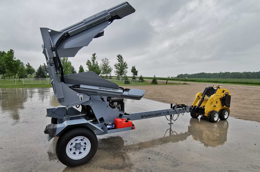 WRL58G with trailer mounted tree spade