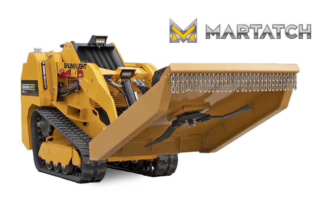 Martach rotary mower for mini skidsteer