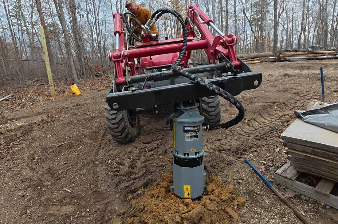 rc582 auger for post hole drilling