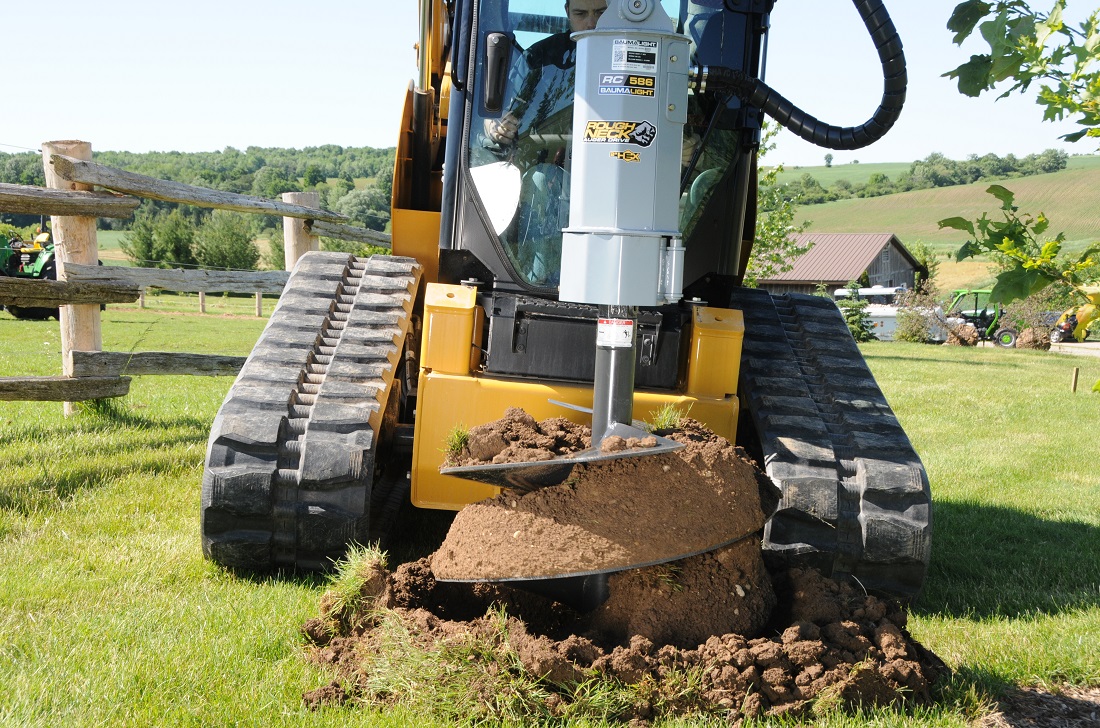 Baumalight hydraulic auger drive for skidsteer