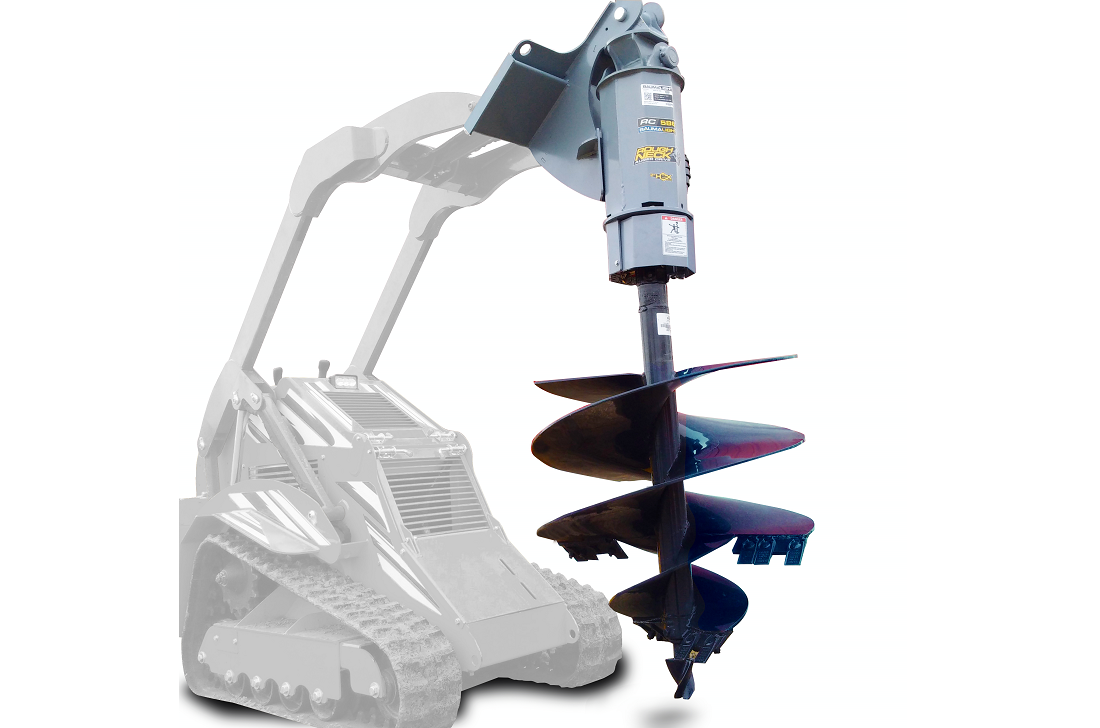 Tree auger for mini skid steer