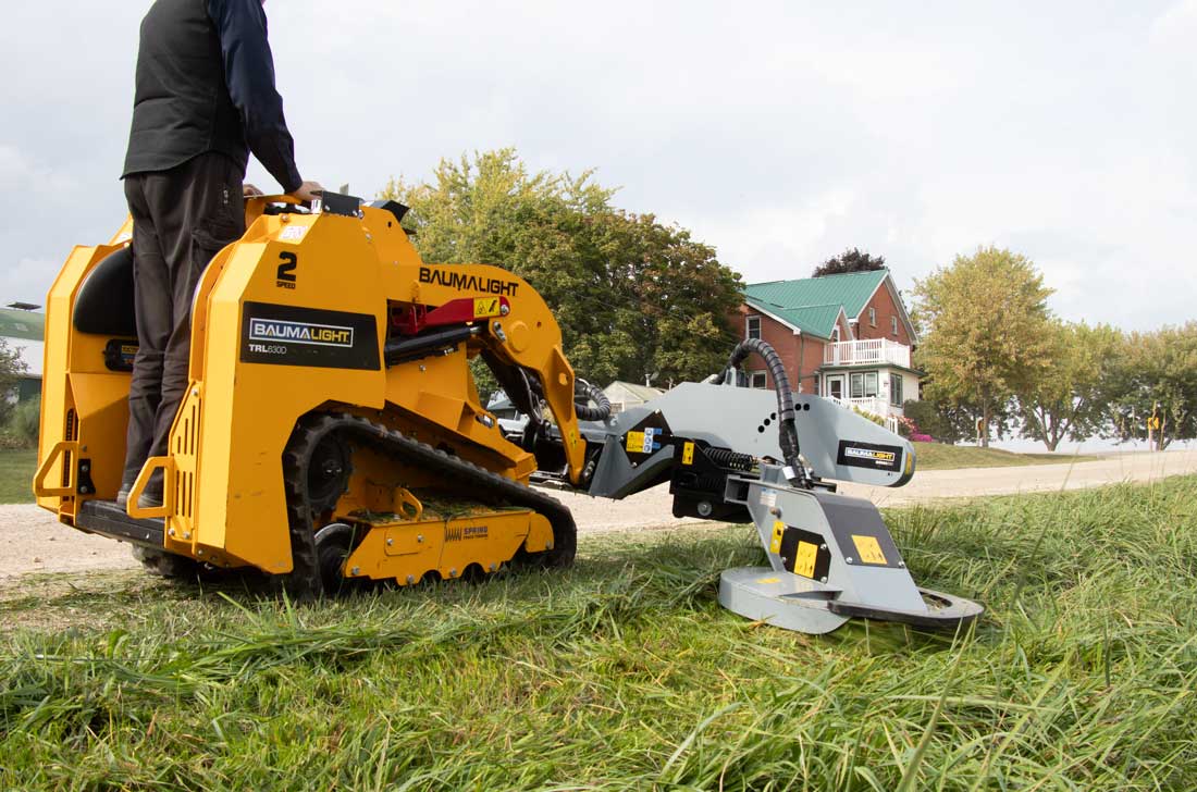 bmm230 fence line mower action