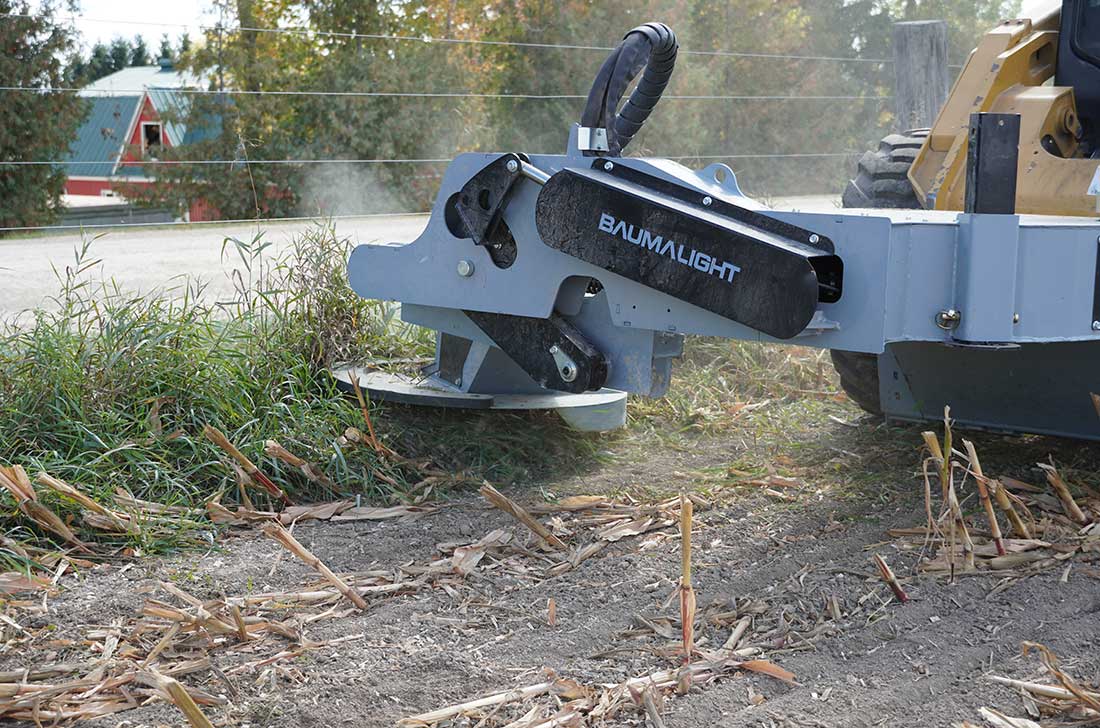 bms230 barrier mower obstacle maneuvering
