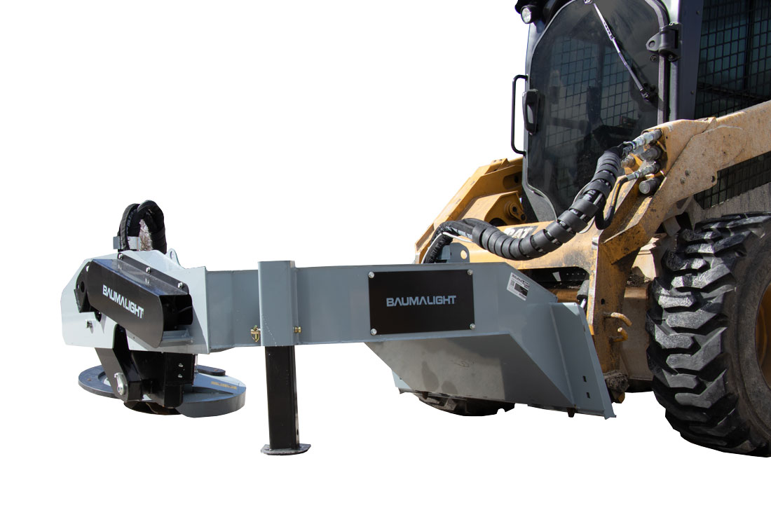 bms230 barrier mower cutting heavy grass