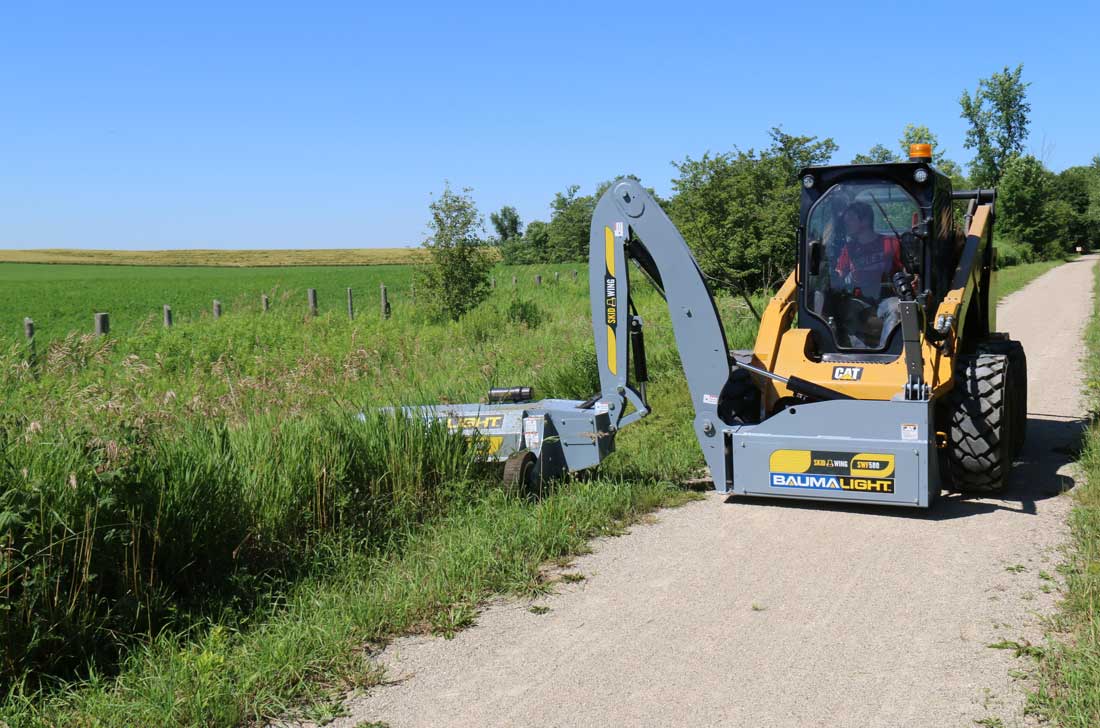 skid steer mower, skid steer mowers, boom mower