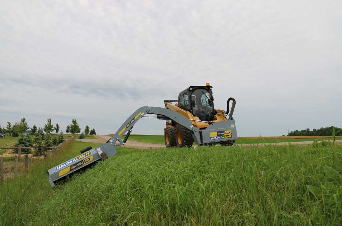 skid steer mower, skid steer mowers, boom mower