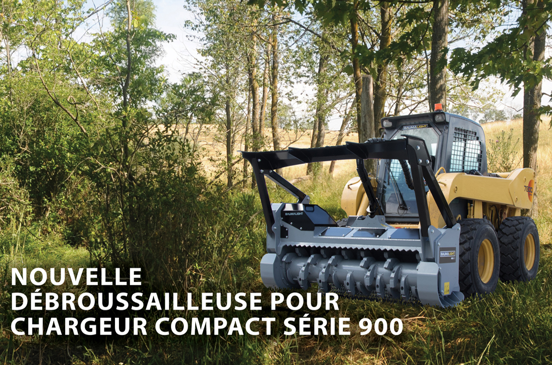 NOUVELLE DÉBROUSSAILLEUSE POUR CHARGEUR COMPACT SÉRIE 900