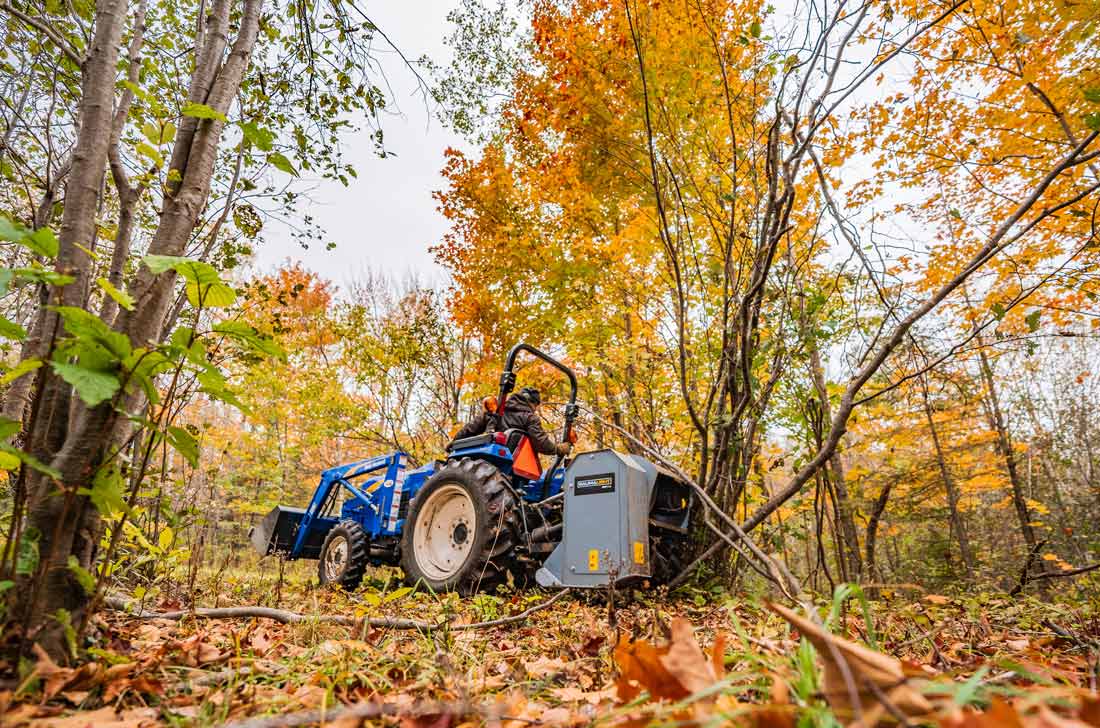 MP348 brush mulcher with direct drive