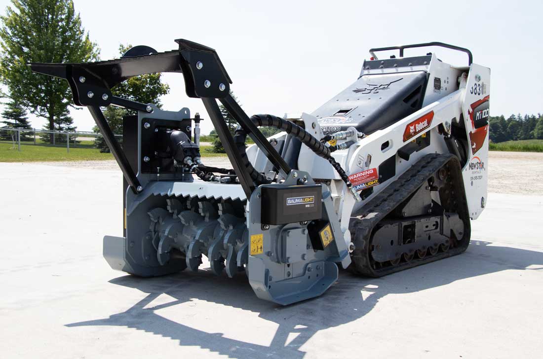 skid steer mulcher, mulcher skid steer, skid steer size chart