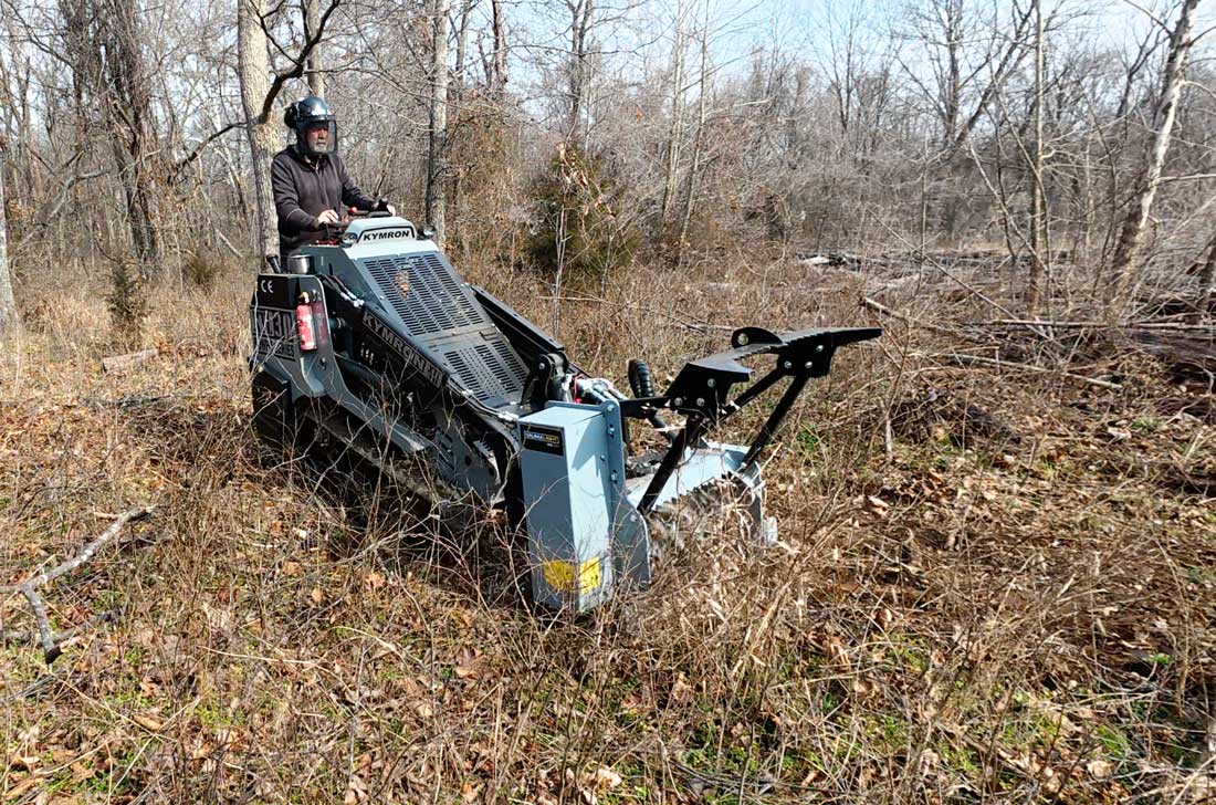 ms530m cutomer in brush clearing action
