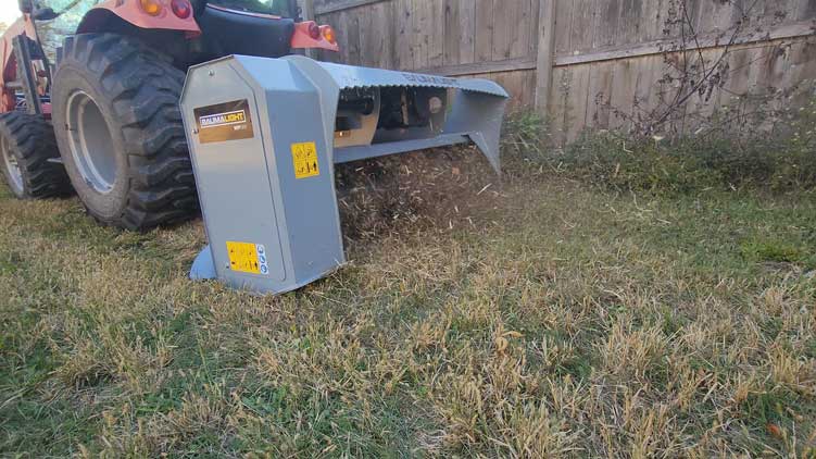 mp360 provides aggressive brush mulching action