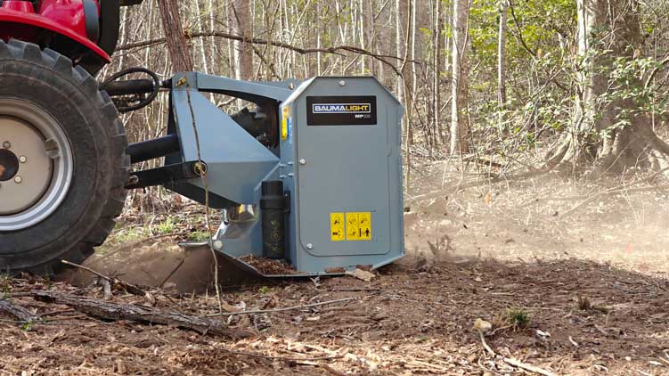 Brush mulcher for 3point hitch tractors