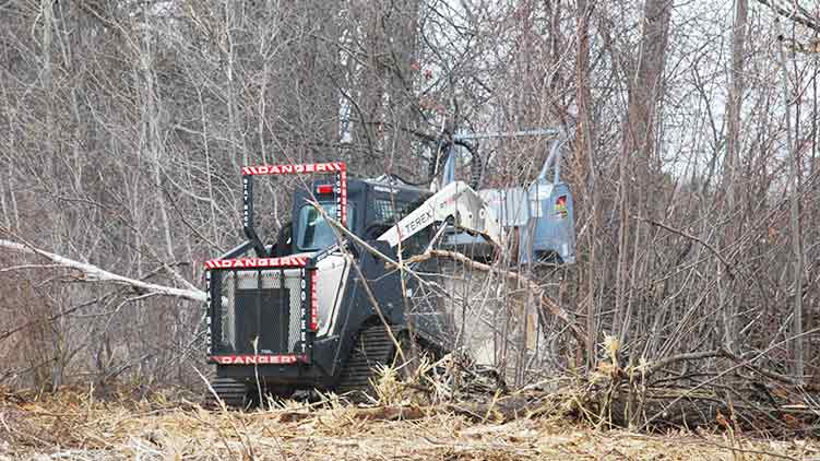 500 series fixed tooth mulcher for skidsteer