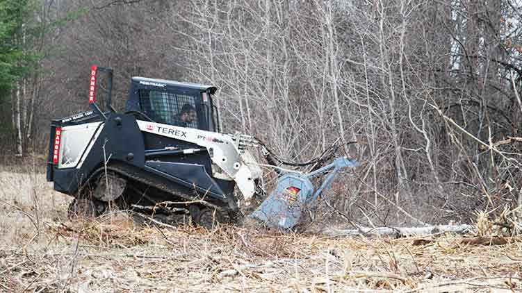 Hydraullic driven mulcher