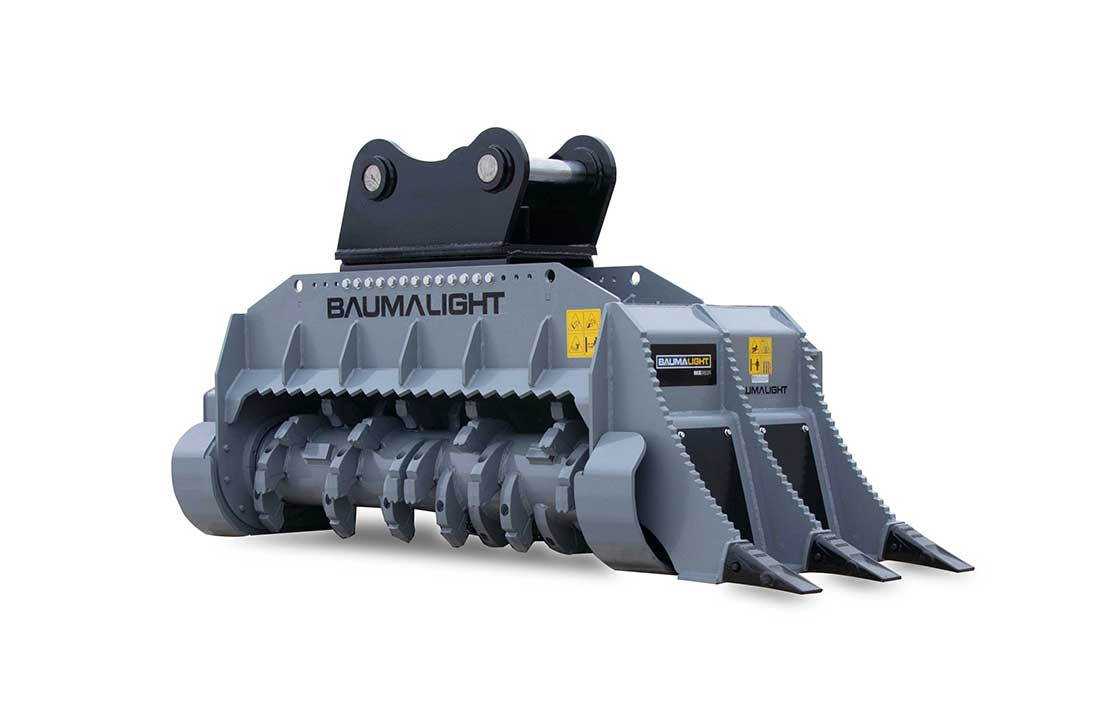 MX960R mulcher with root rake teeth