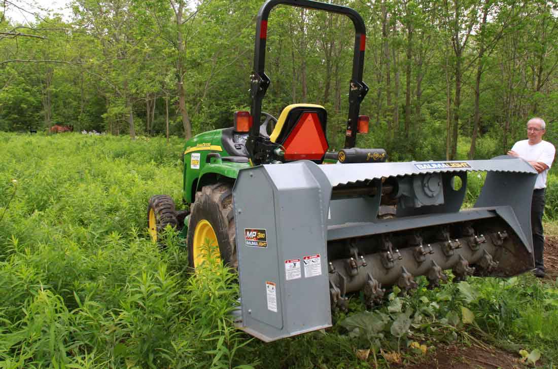 Baumalight brush mulcher with high speed teeth