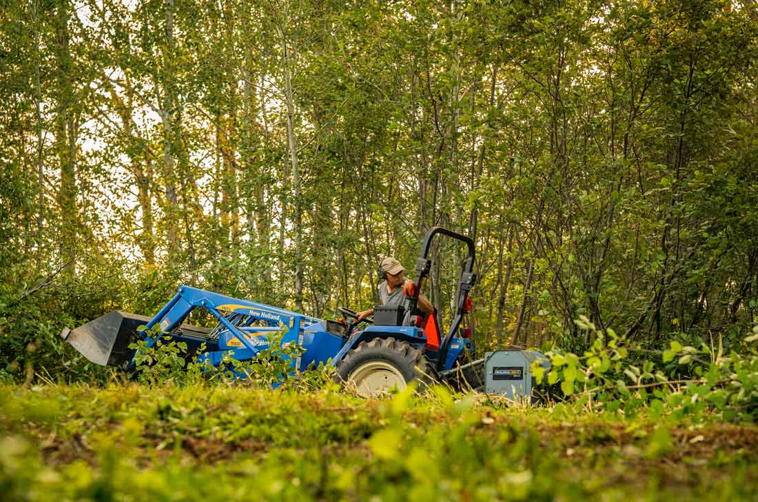 MP348 brush mulcher for smooth mulching