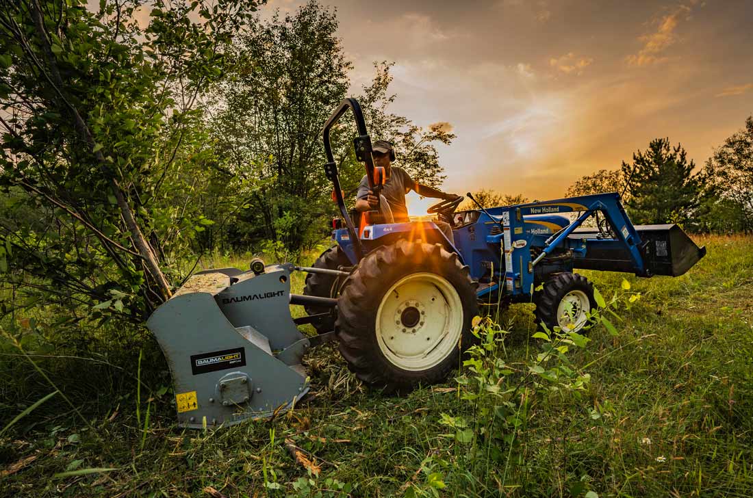 MP348 mulchers come with slip clutch