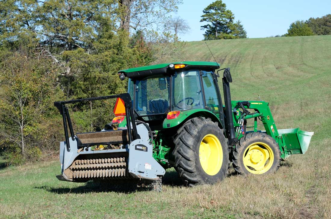 Tractor mounted brush mulcher MP560