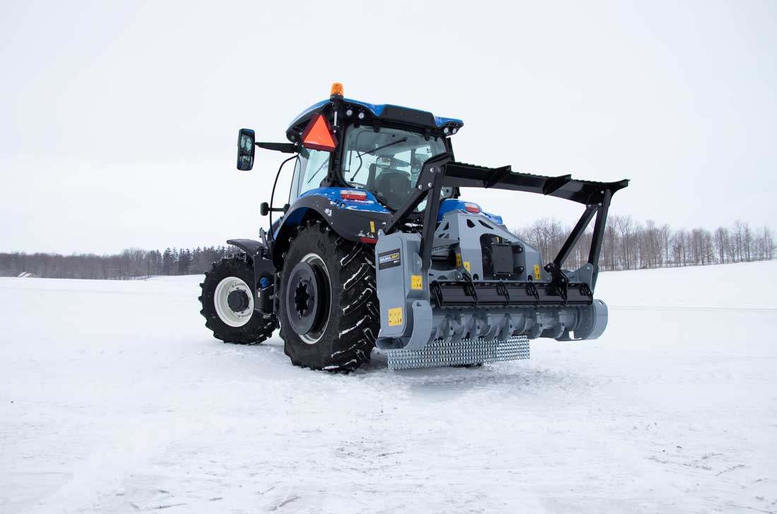 Heavy duty frame on MP972 mulcher