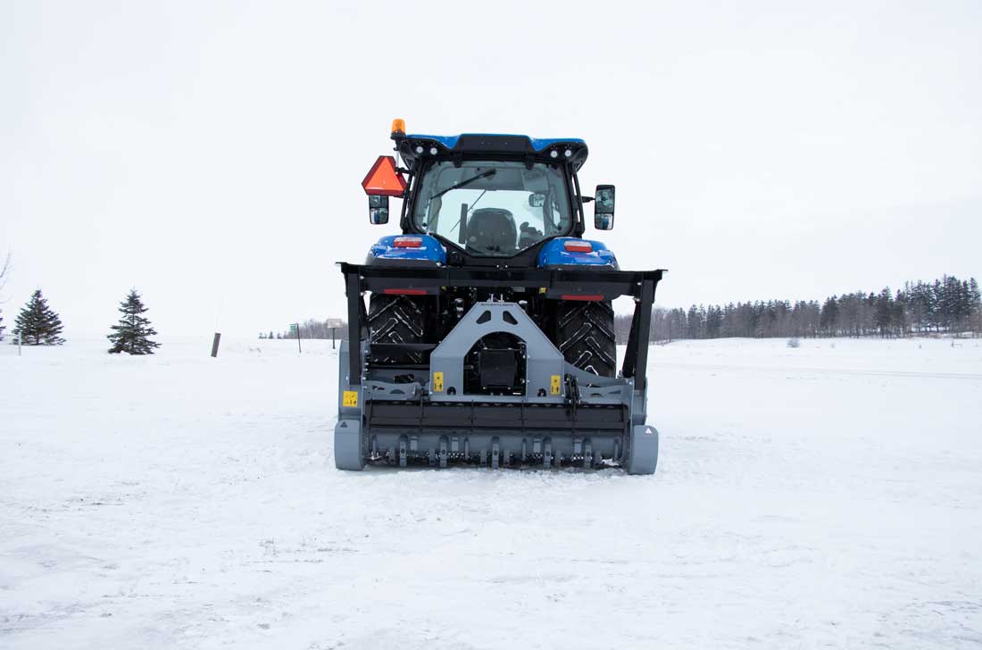 MP972 mulcher with heavy duty gearbox