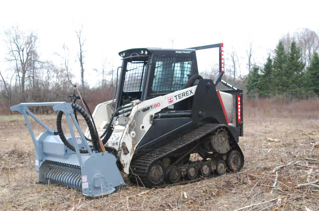 Baumalight mulcher on a Terex T80