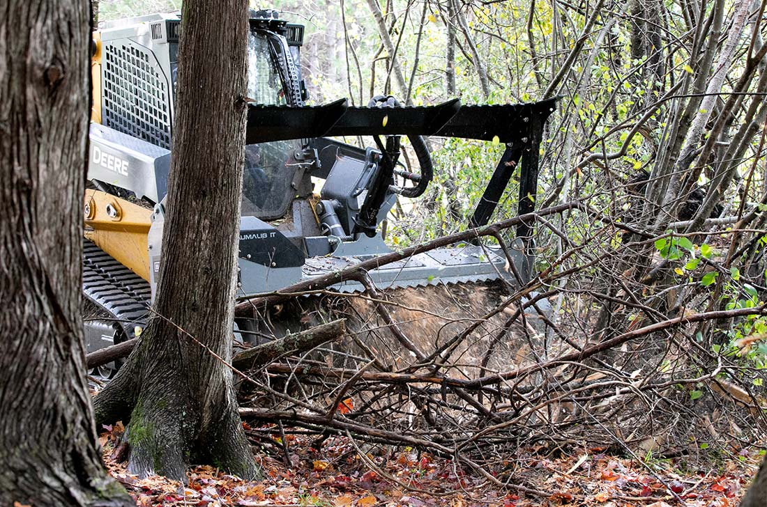 Baumalight MS972 brush mulcher on deere