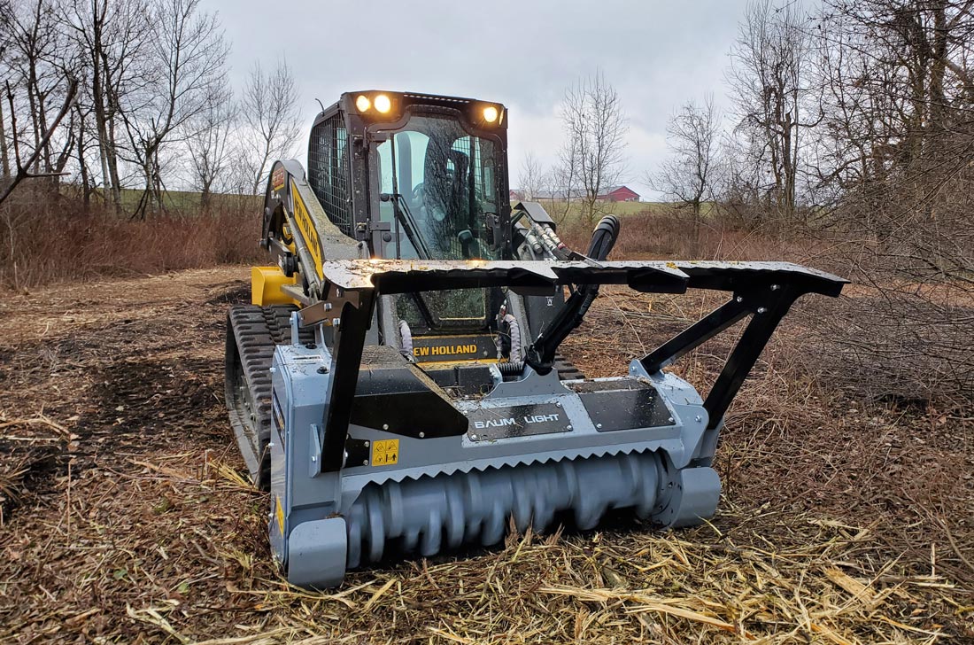 skidsteer mulchers, mulcher for skid steer, mulching head for skid steer