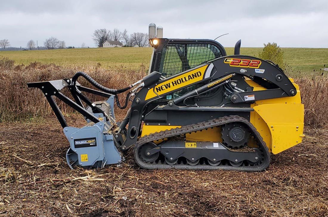 skidsteer mulchers, mulcher for skid steer, mulching head for skid steer