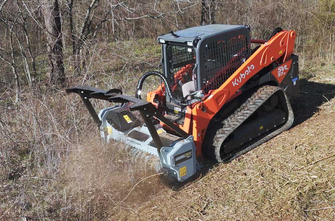 baumalight ms960 mulcher action on hill