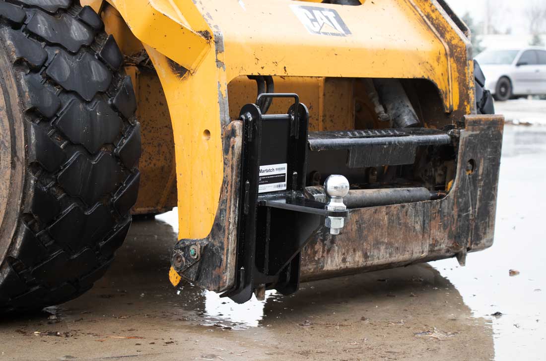 attelage à boule Martatch pour grand skidsteer