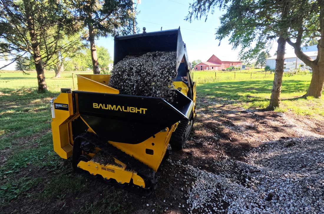 dt515rh mini dumper extended dump action