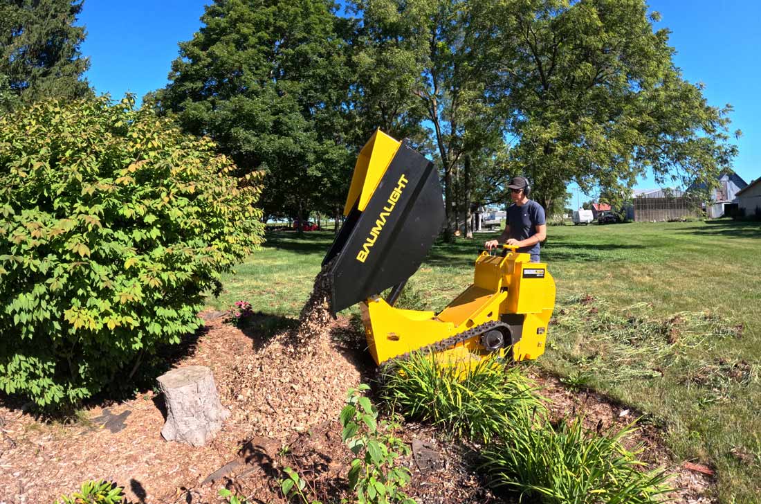 dt515rh mini tracked dumper side view