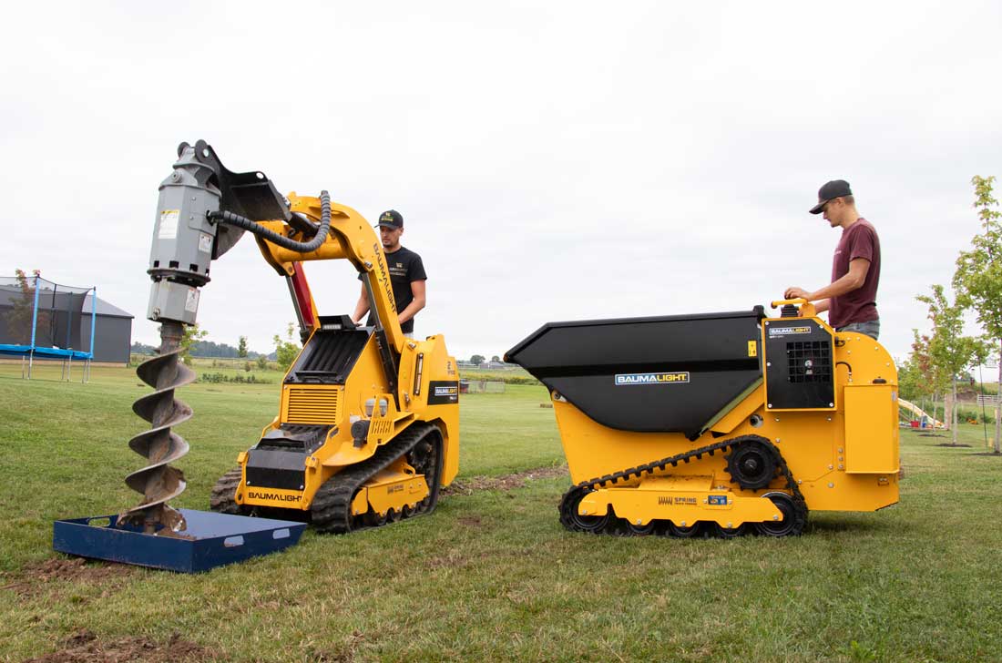 baumalight dt515rh mini dumper in action