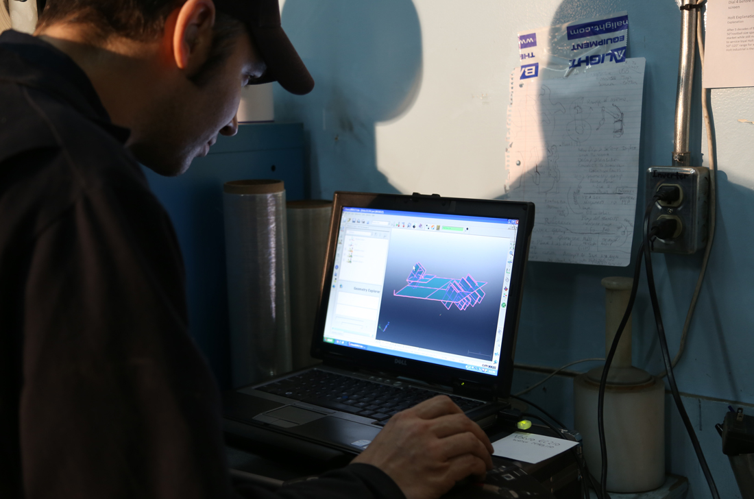 Measured digital output from CMM