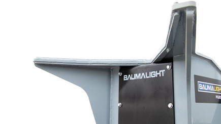 rounded edges on push bar/feller hook