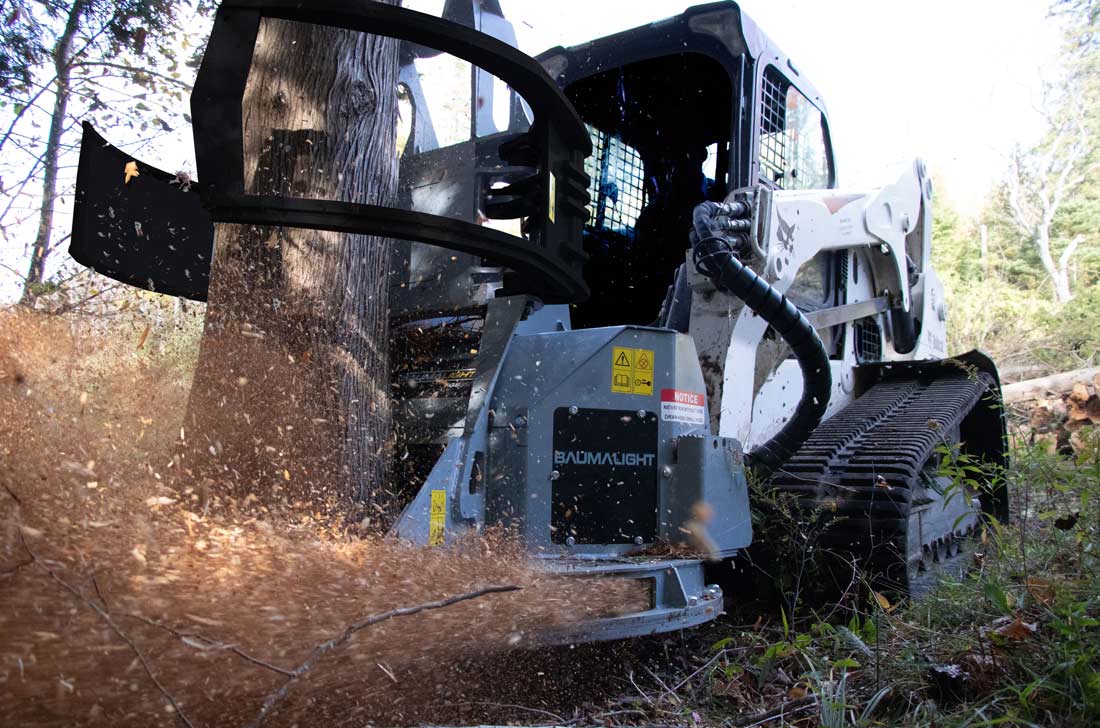 Baumalight FGS972 feller buncher for skidsteers