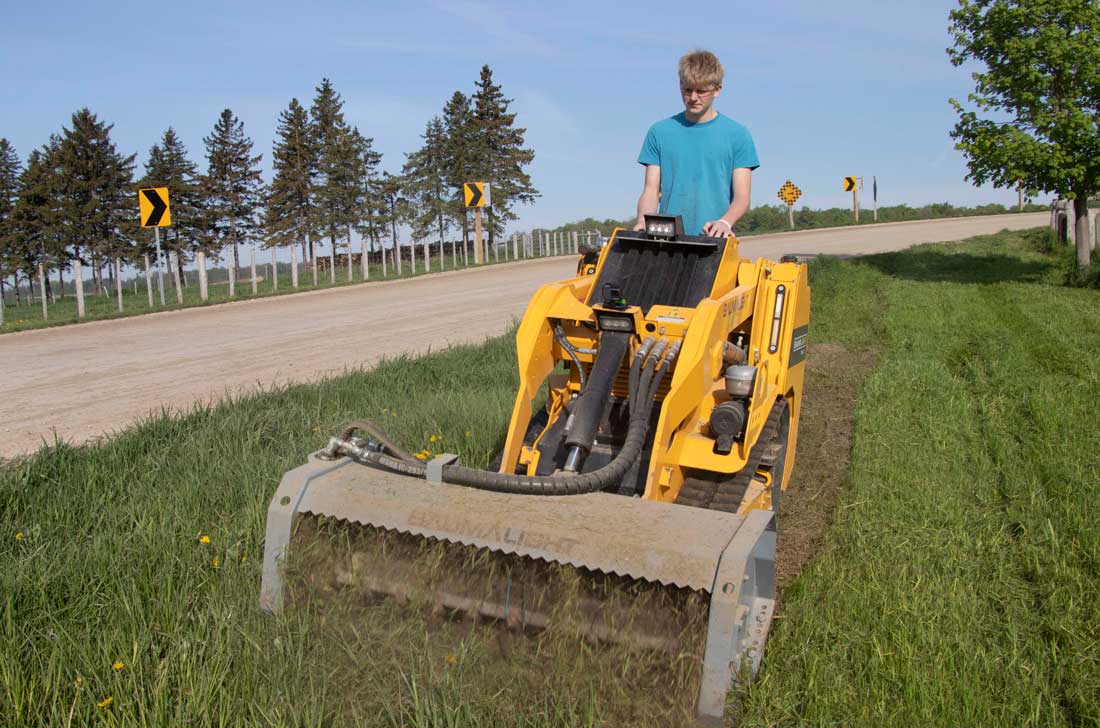 excavator flail mower, flail mower for excavator