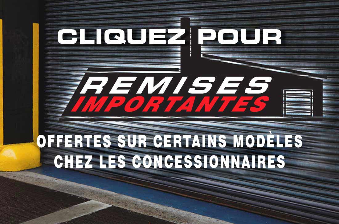 Remises d'usine Remises importantes