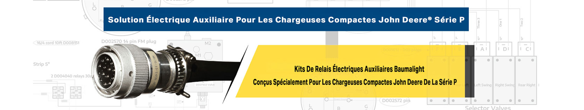 Solution électrique auxiliaire John Deere série P