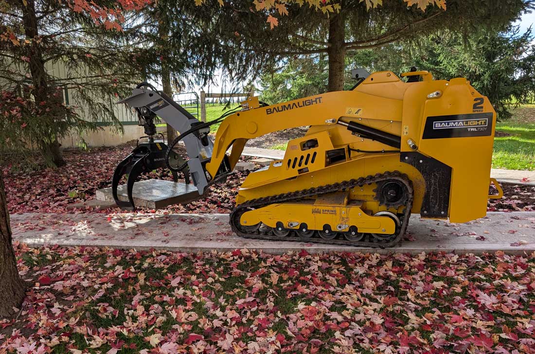 baumalight lmr316g log grapple 360 degree rotator